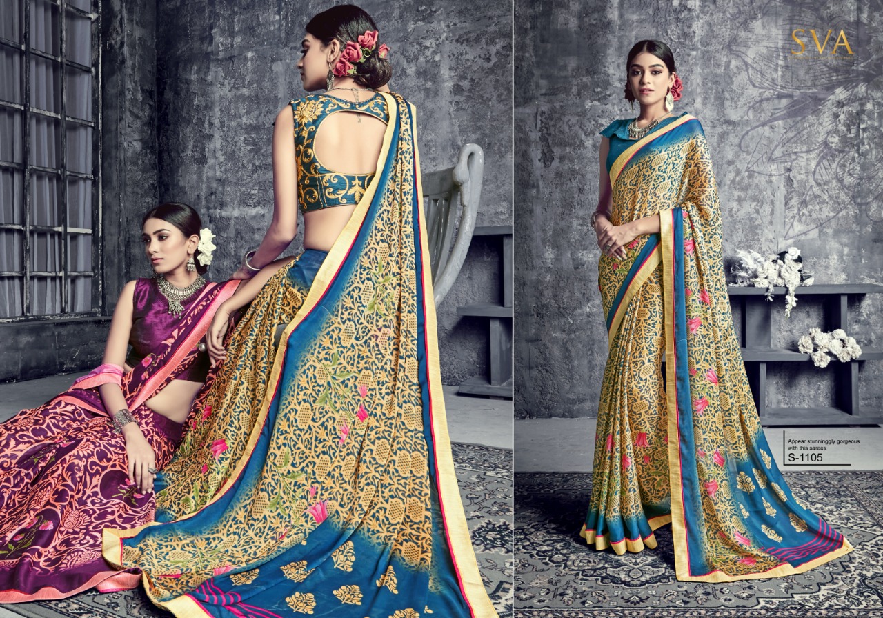 SVA series 1101 casual daily wear beautiful collection of sarees