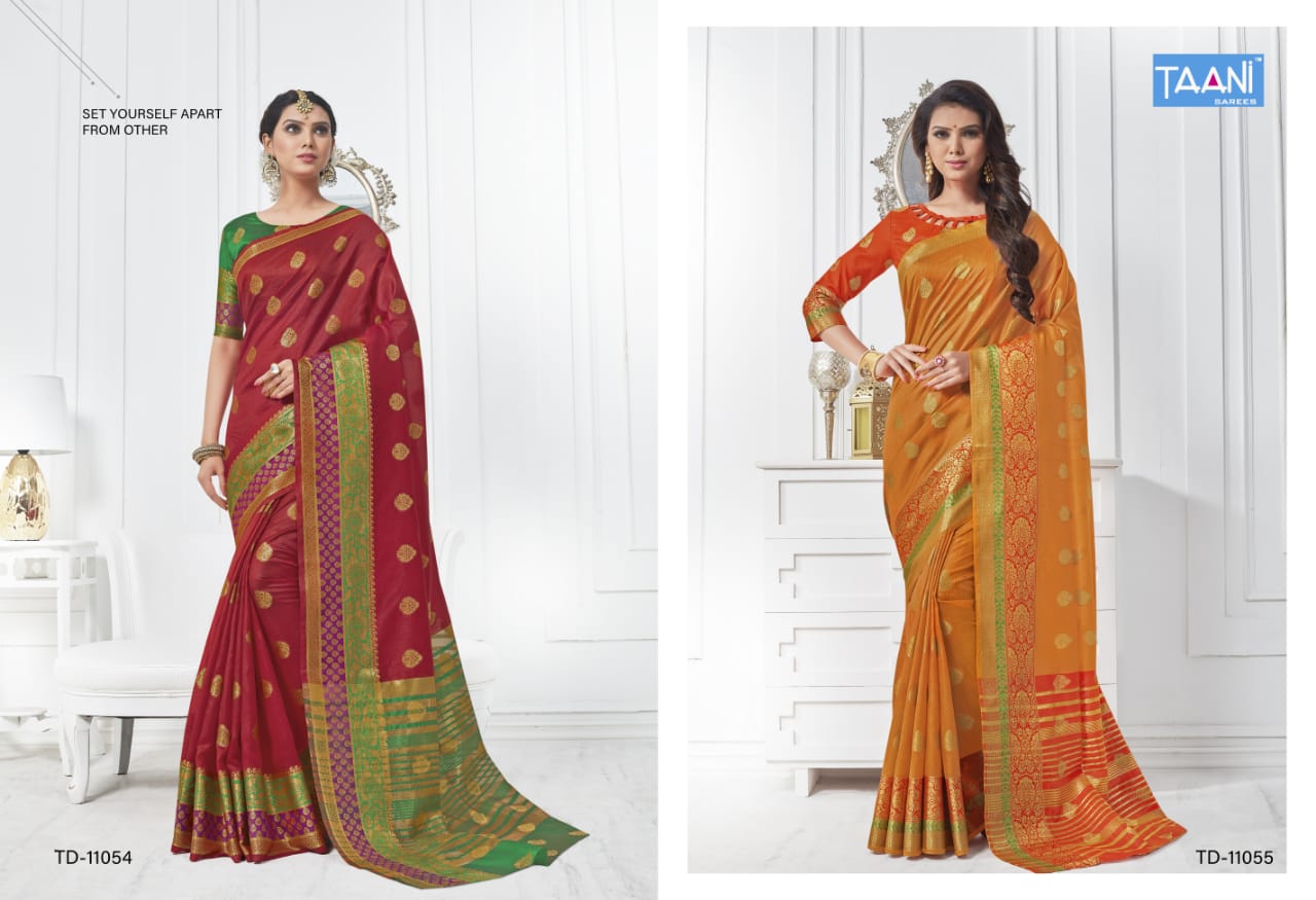Taani sarees presents malvika beautiful casual wear sarees collection
