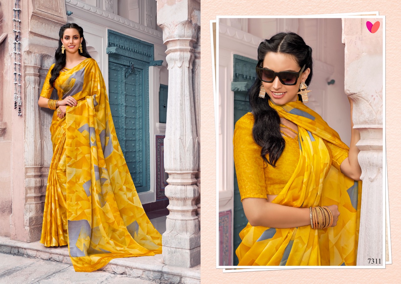 Varsiddhi presenting mintorsi Timeless series fancy casual wear sarees collection