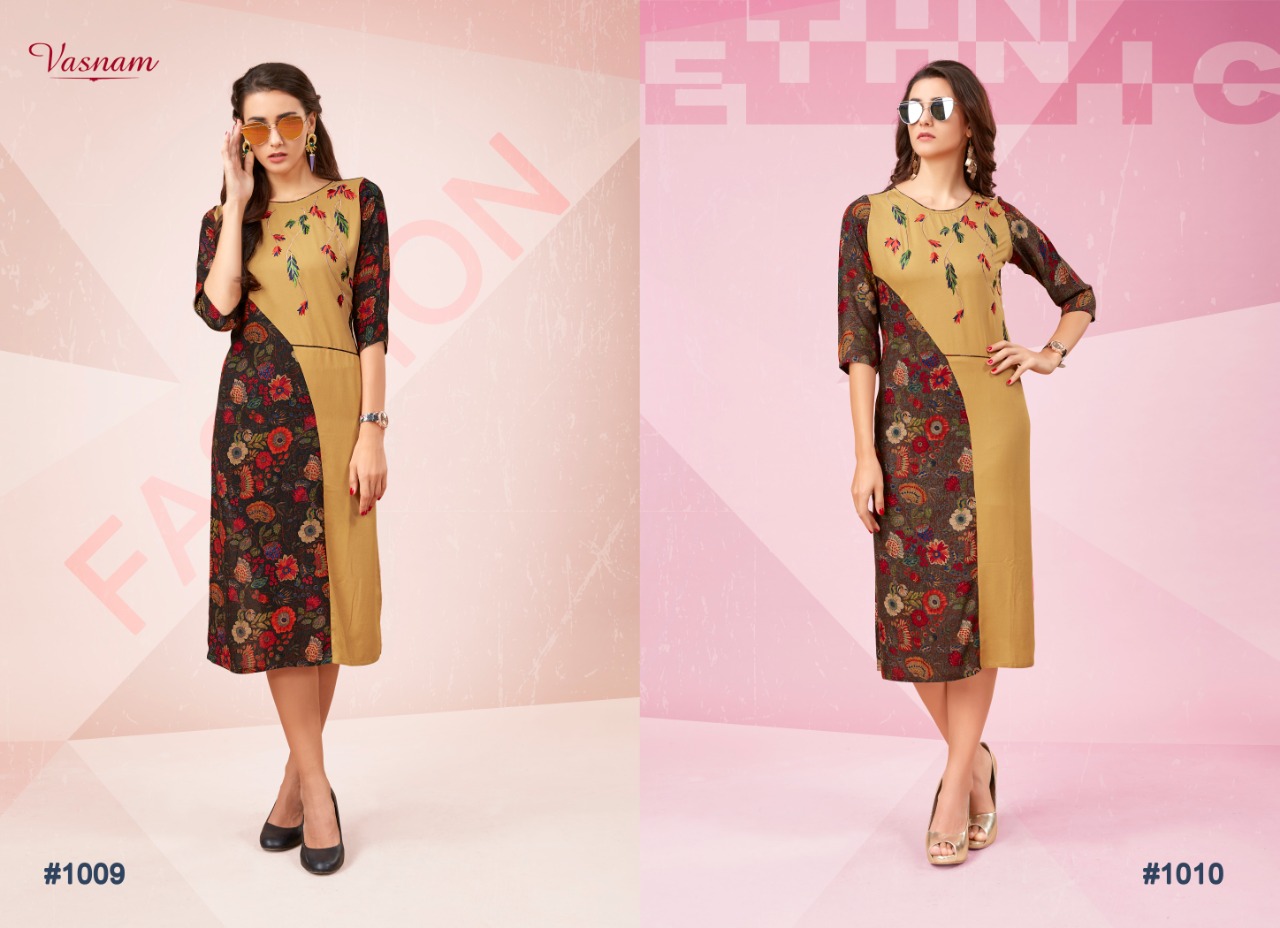 Vasnam launch dazzle casual ready to wear kurtis collection