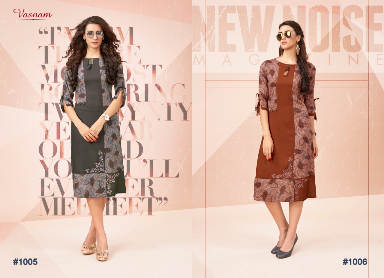 Vasnam launch dazzle casual ready to wear kurtis collection