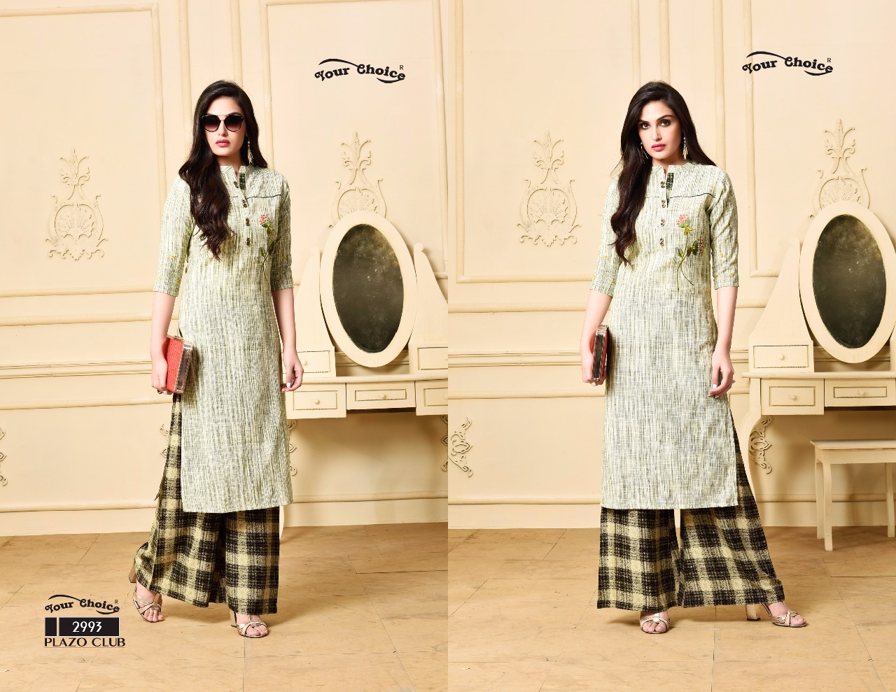 Your choice Presenting plazo club casual stylish ready to wear kurti with plazzo collection