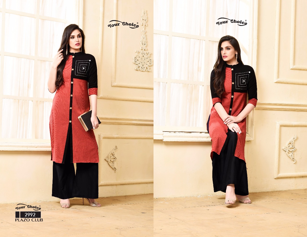 Your choice Presenting plazo club casual stylish ready to wear kurti with plazzo collection
