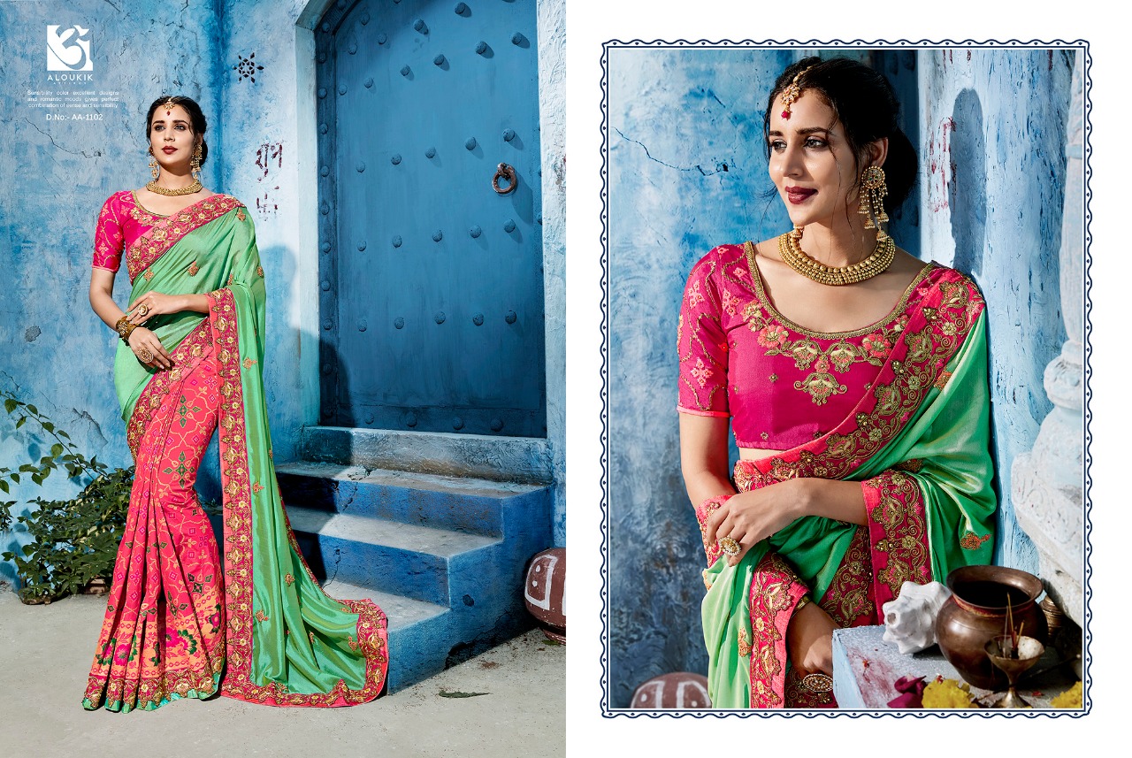 Aloukik presents silk route Ethnic traditional wear sarees collection