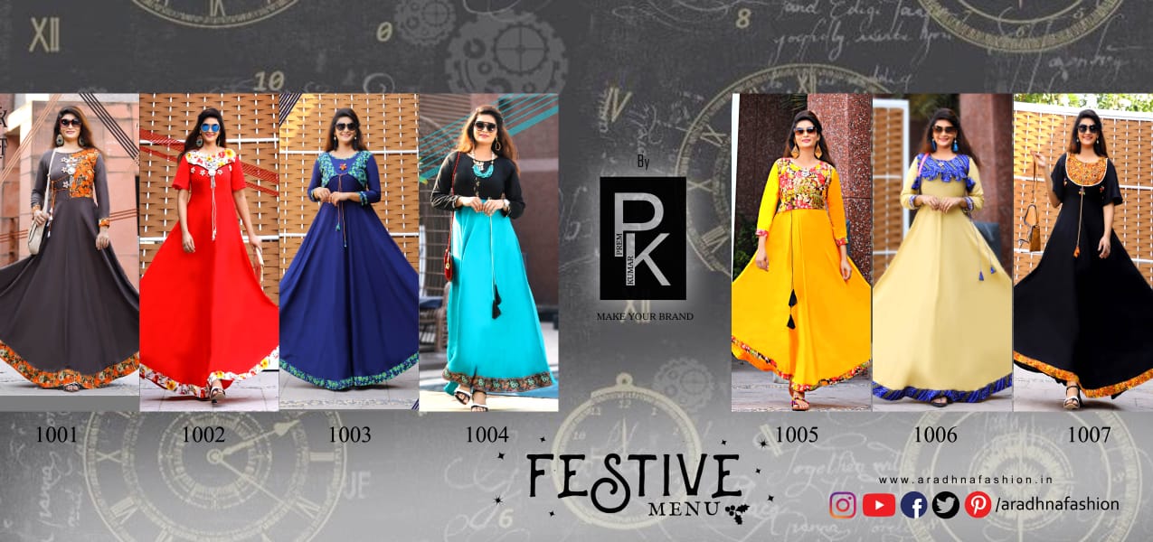 Aradhna Presents festive exclusive fancy festive collection of kurtis