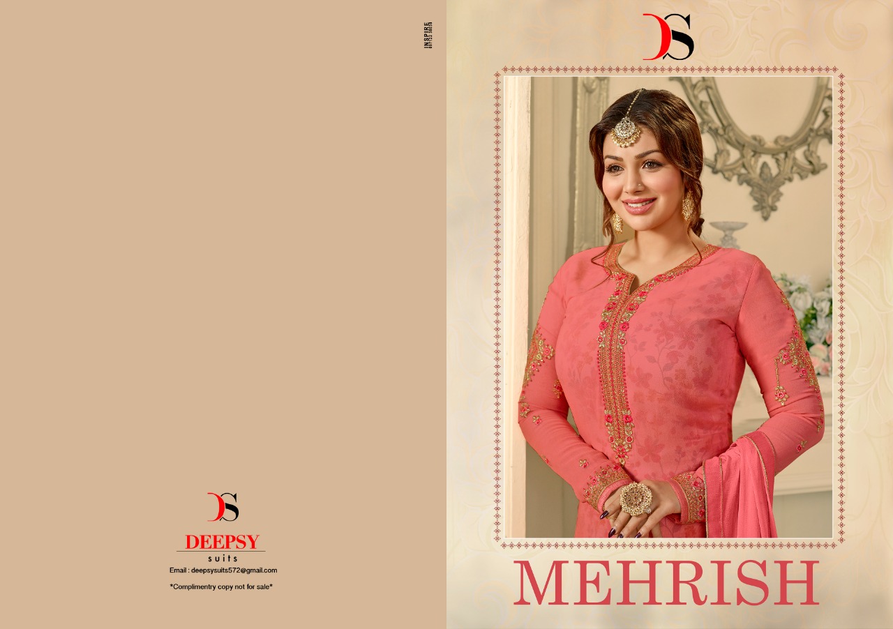 Deepsy suits presents mEHRISH beautiful heavy collection of salwar kameez