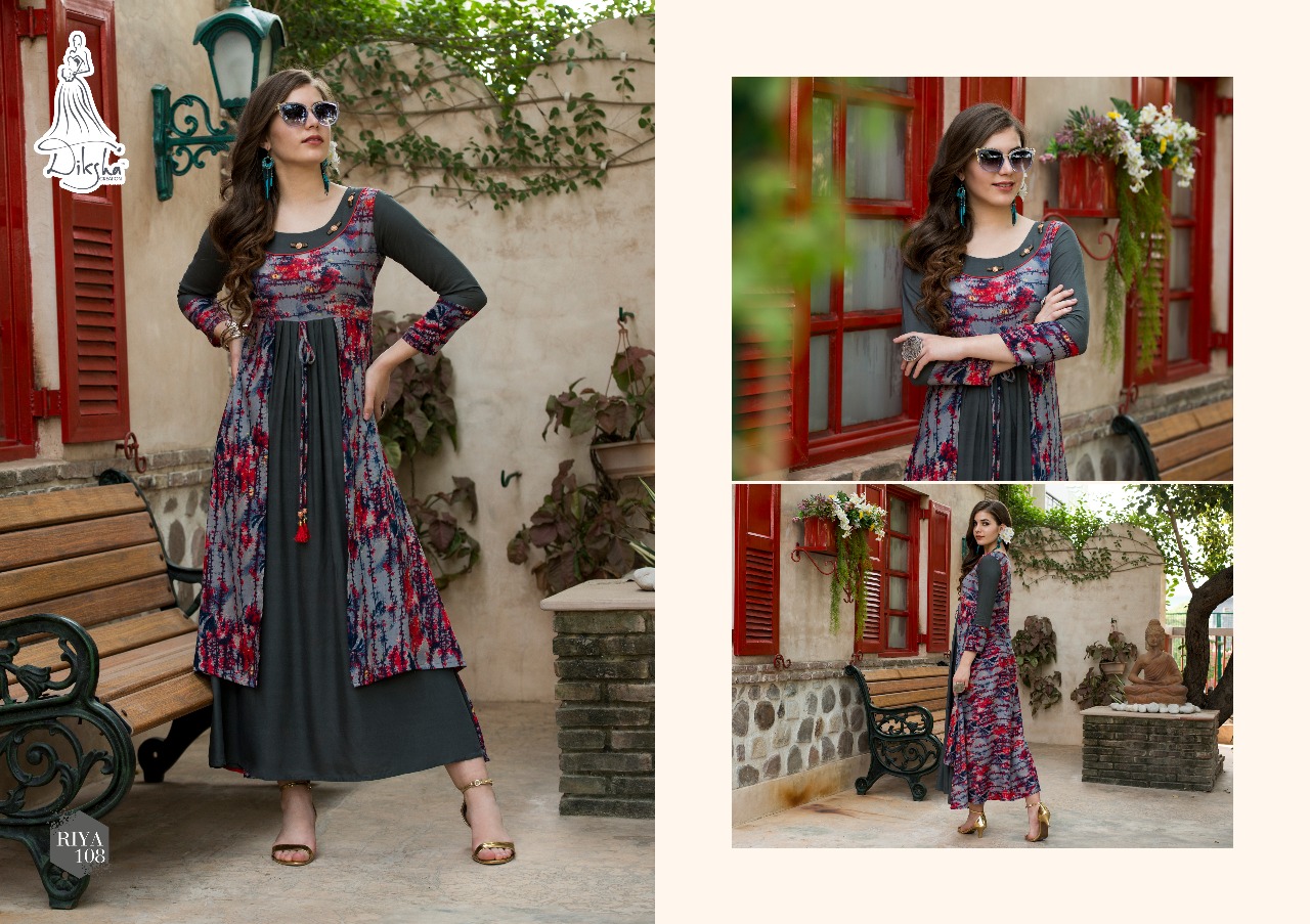 Diksha fashion presenting riya vol 1 casual ready To wear kurtis concept