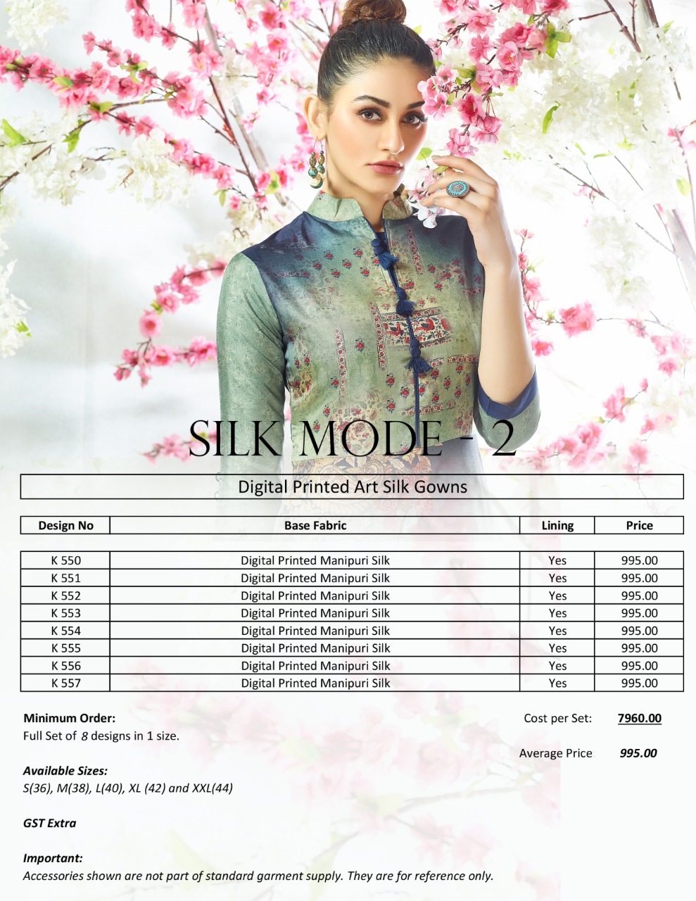 Eternal launch silk mode 2 beautiful ethnic wear gown style kurtis concept