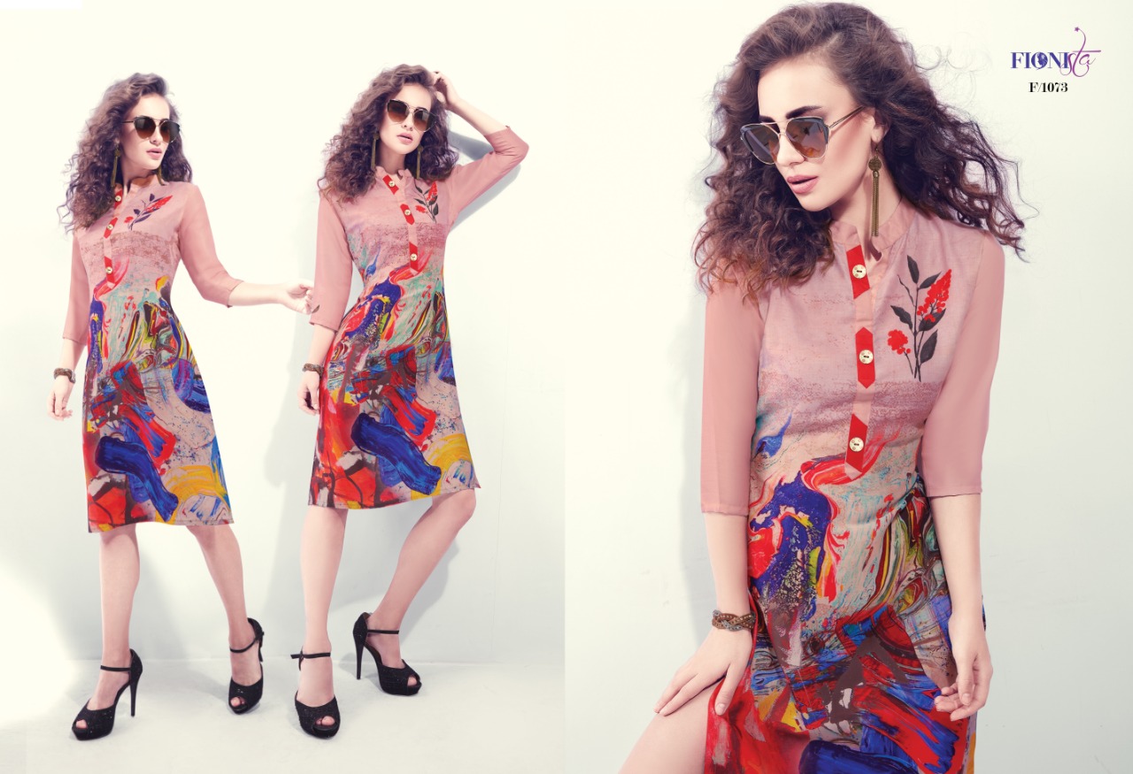Fionista hope casual daily wear elegant look kurtis collection