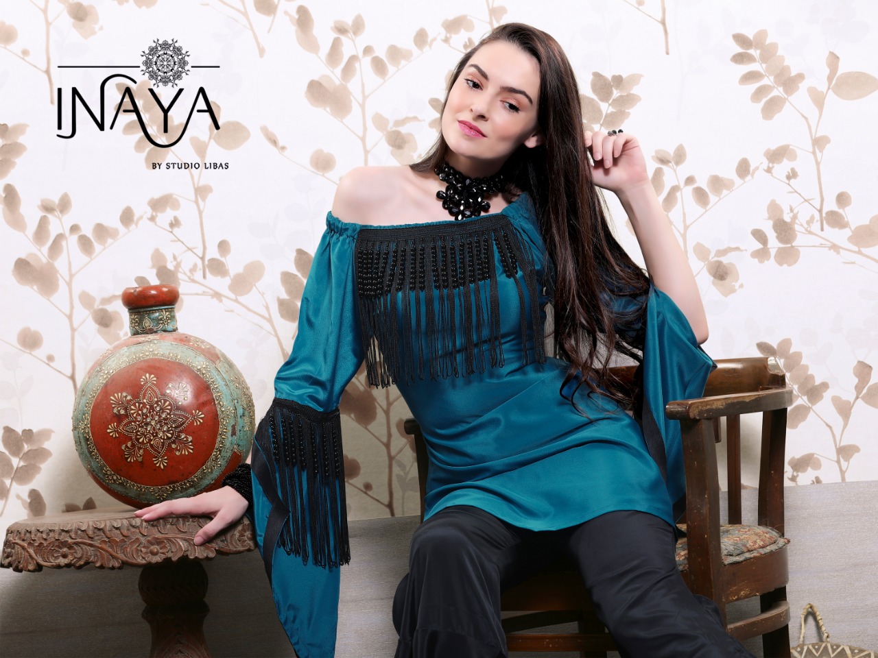 Inaya By studio luxury pret collection 8 special festive season designer concept tunic with pants collection
