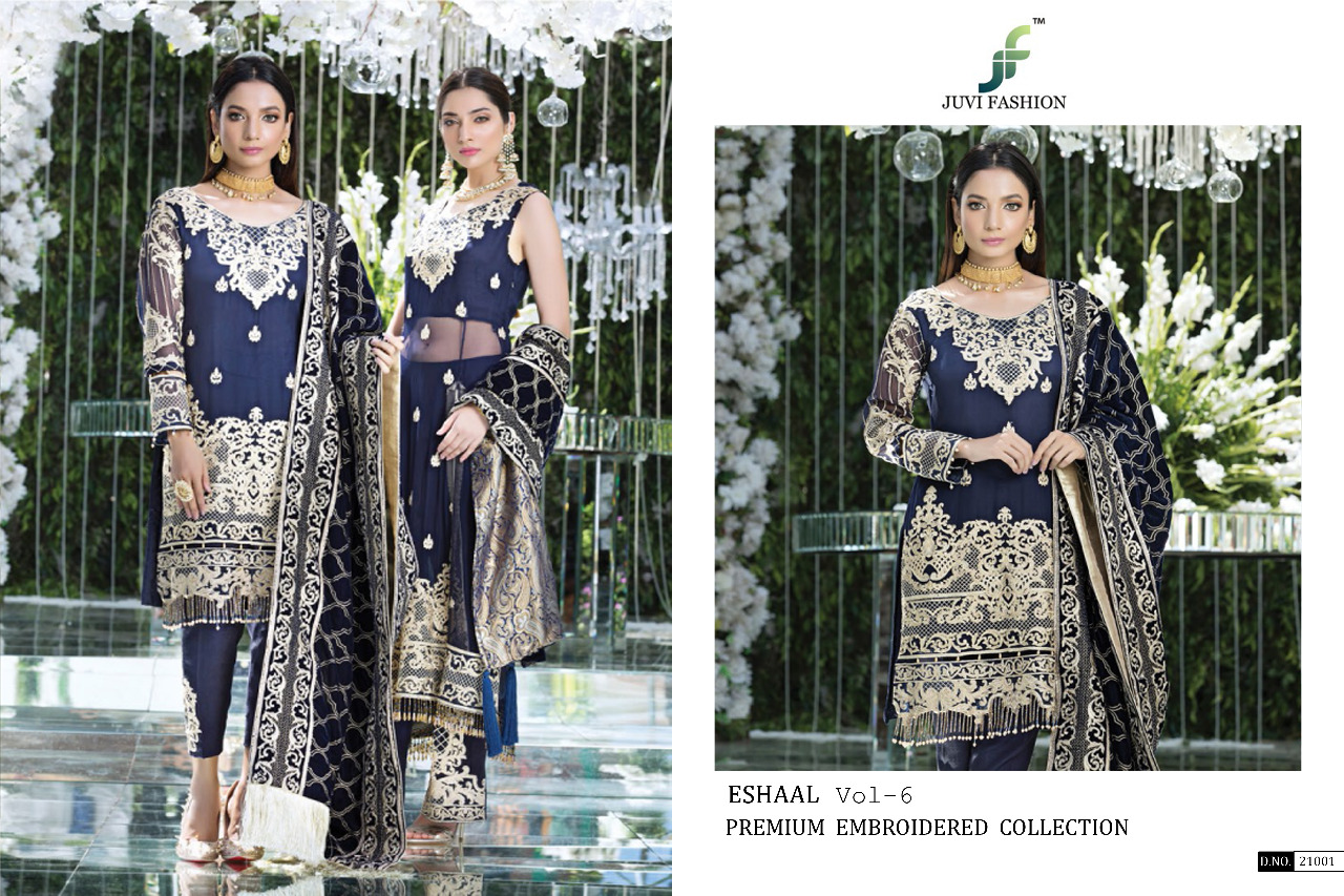 JUVI fashion eshaal vol 6 heavy festive collection of salwar kameez