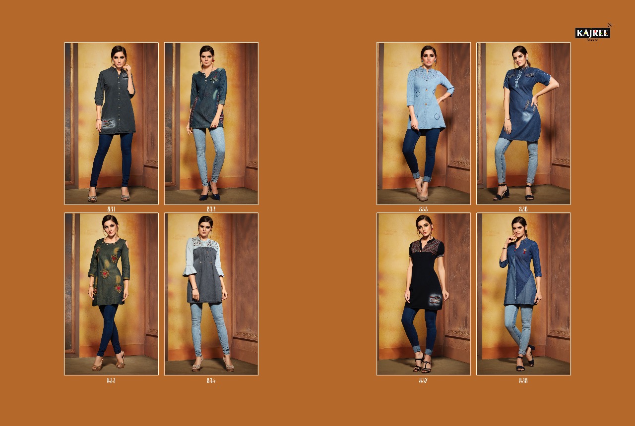 Kajree Fashion walker denim style daily wear Kurties Collection