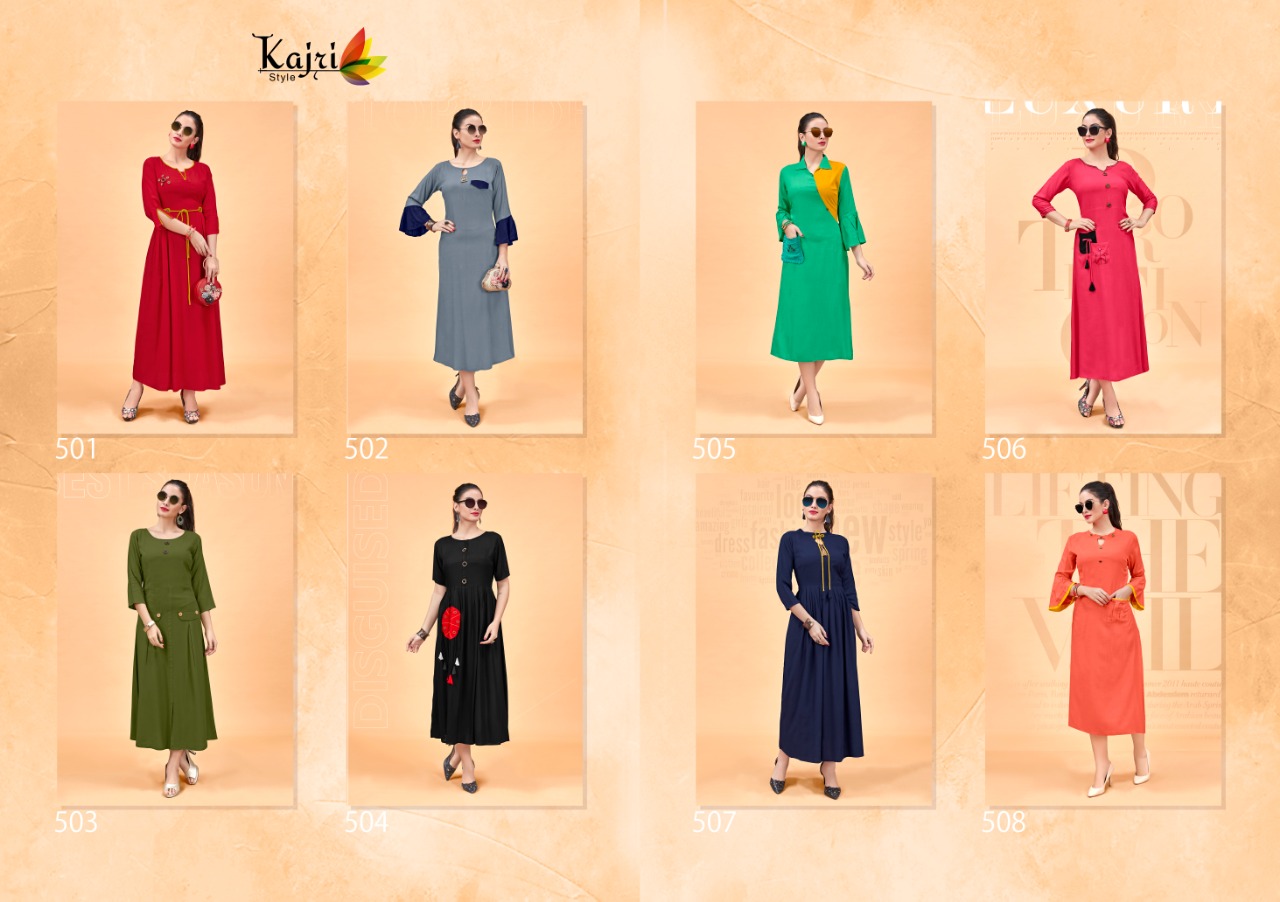 Kajri style pulpee vol 5 casual designer style kurtis concept