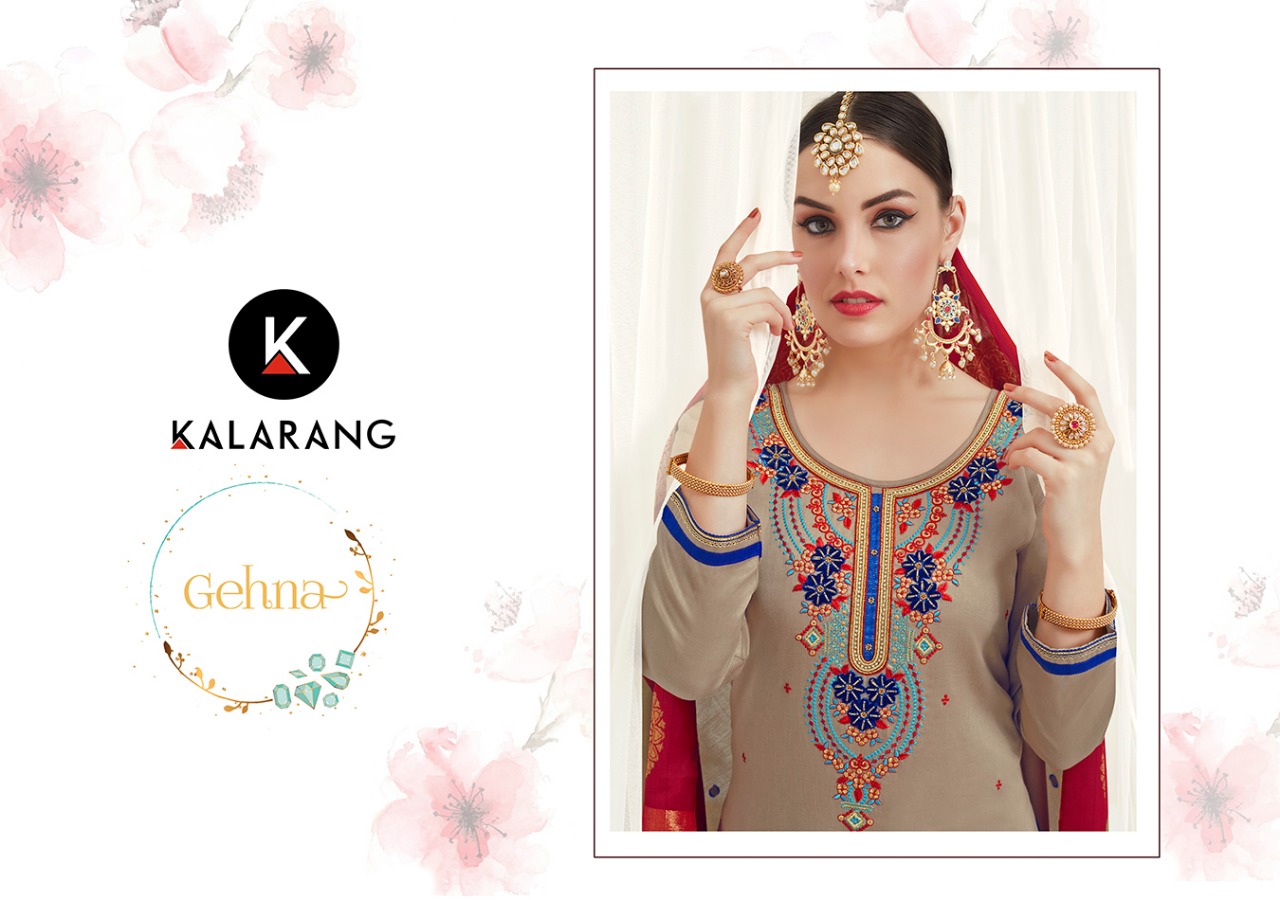 Kalarang creation presents ghena beautiful casual salwar kameez collection