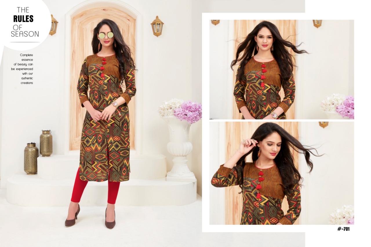 LAHER FASHION presents VEDU simple casual wear Collection Of kurtis