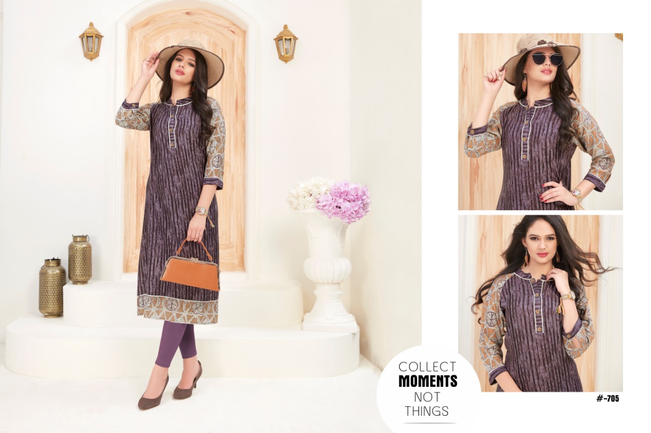 LAHER FASHION presents VEDU simple casual wear Collection Of kurtis