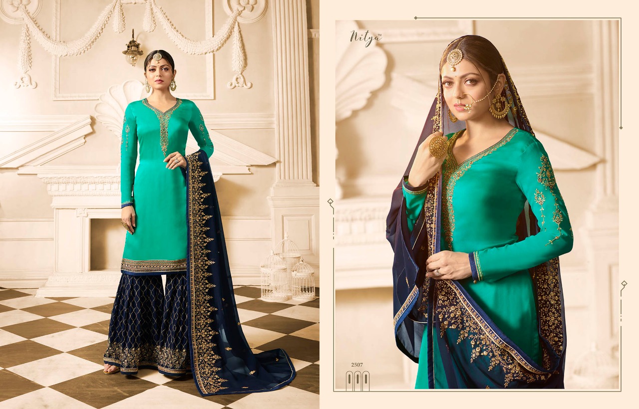 LT fabrics presenting nitya vol 125 beautiful heavy festive season salwar kameez collection