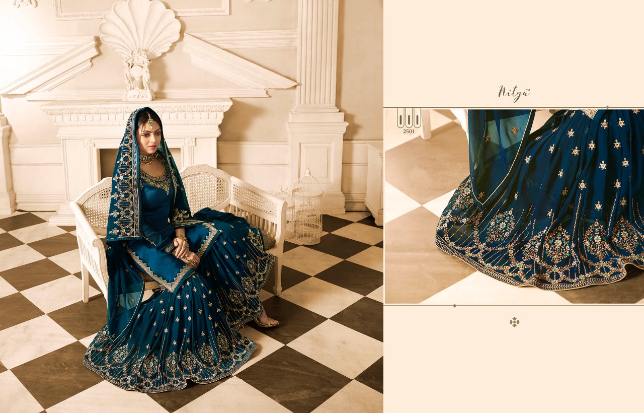 LT fabrics presenting nitya vol 125 beautiful heavy festive season salwar kameez collection