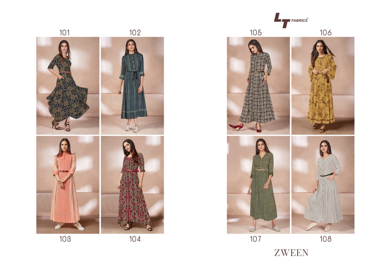 LT fabrics presenting zWEEN casual stylish wear kurtis concept