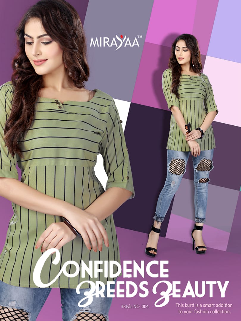 Mirayaa top girl casual tunic style tops concept