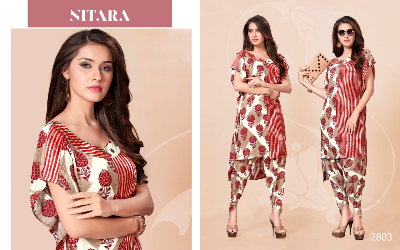 Nitara launch AROKA Differenr pattern trendy look Dhoti pants with kurtis concept