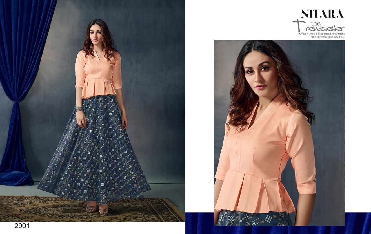Nitara Launch sparkles Vol 2 mesmerising party wear collection Of top with skirt Indo western concept