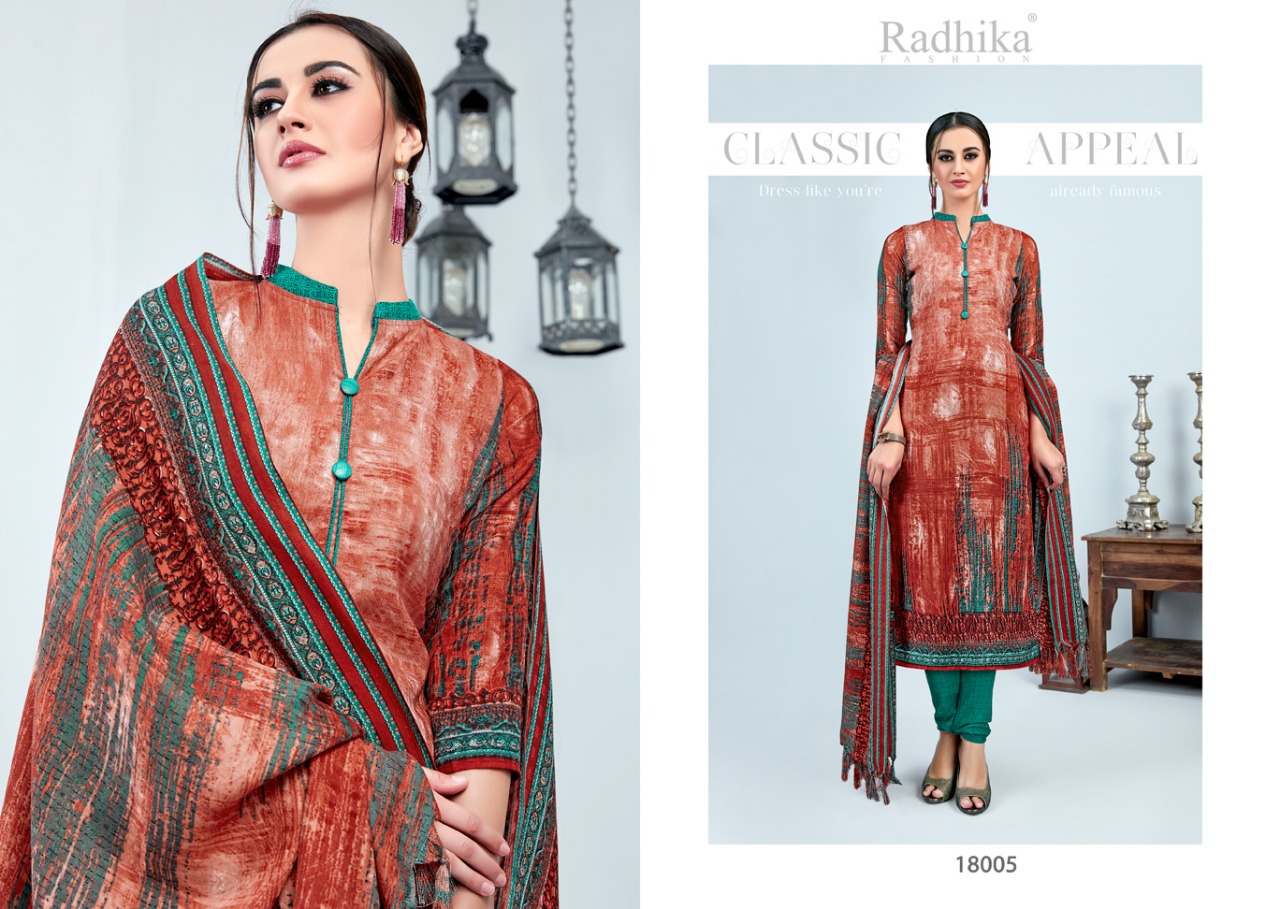 Radhika fashion presents SUMYRA vol 18 beautiful casual wear printed salwar kameez collection