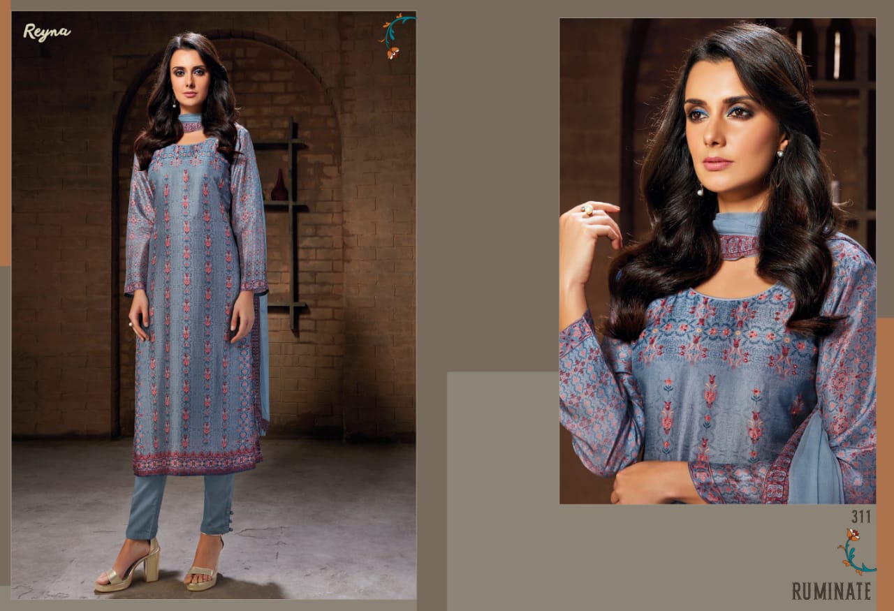 Reyna rUMINATE  simple party wear rich look salwar kameez collection