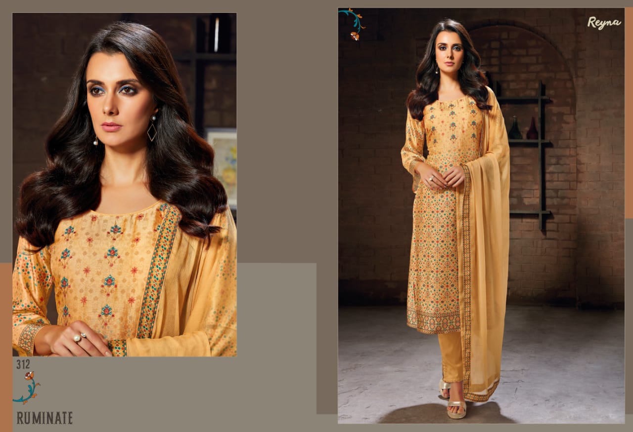 Reyna rUMINATE  simple party wear rich look salwar kameez collection