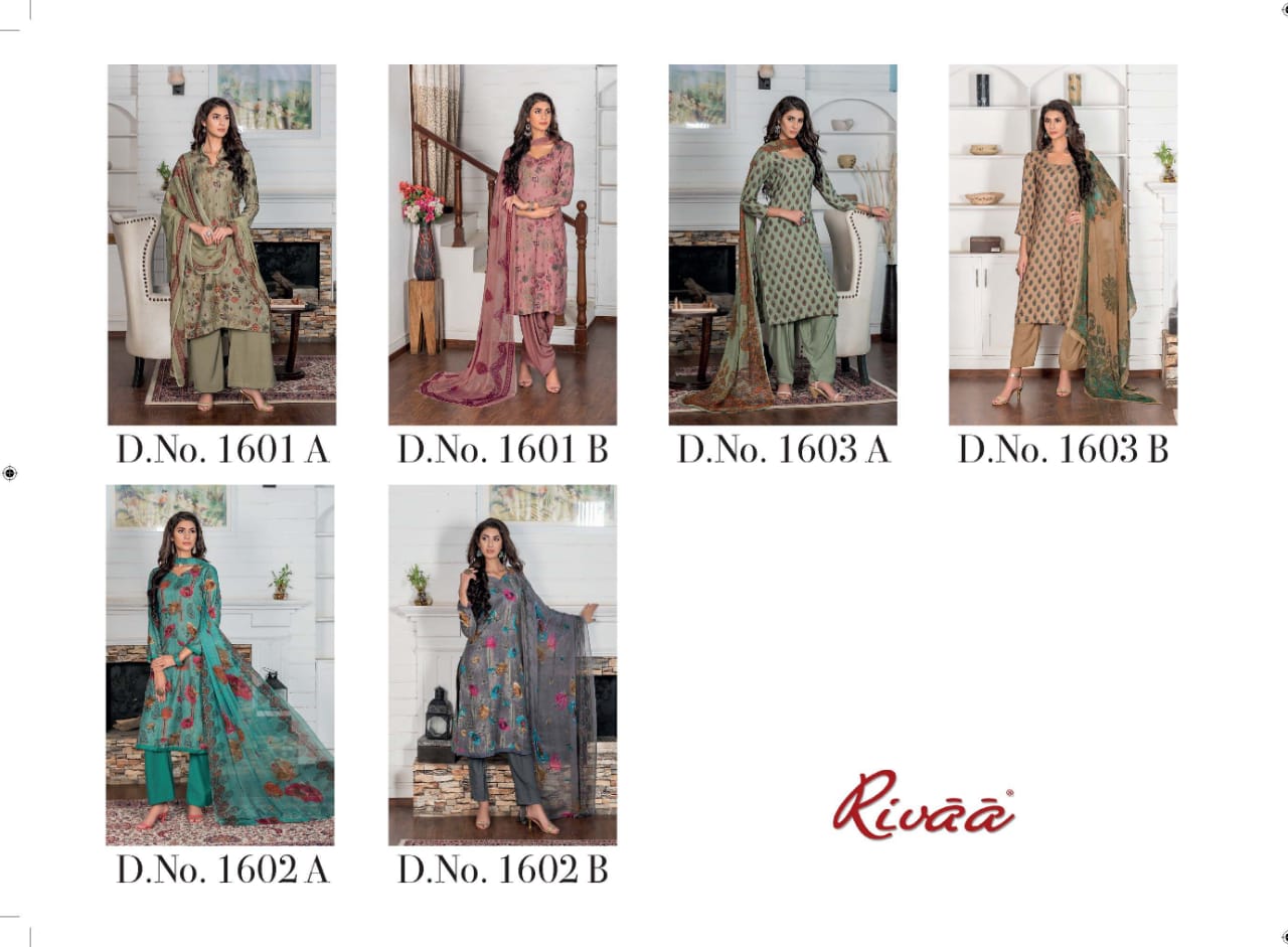 Rivaa presents gulmohar beautiful casual wear salwar kameez collection