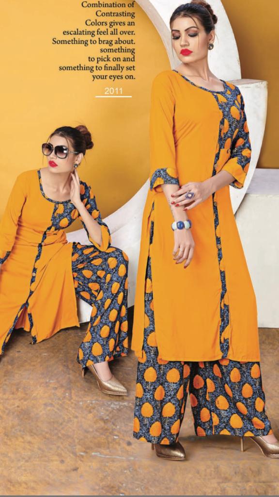 S R creation presents MISHTY casual fancy Collection of kurti with Plazzo