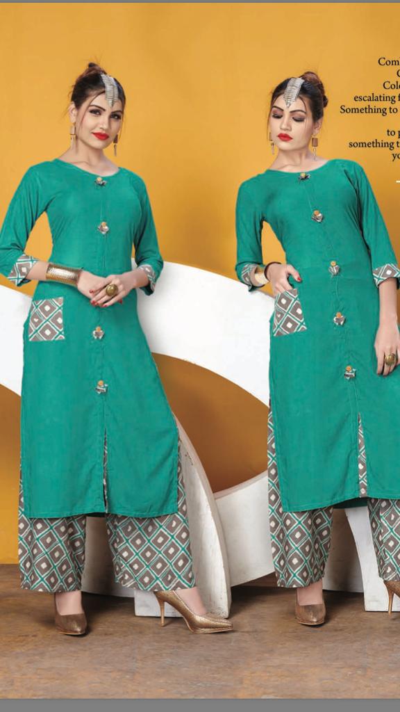 S R creation presents MISHTY casual fancy Collection of kurti with Plazzo