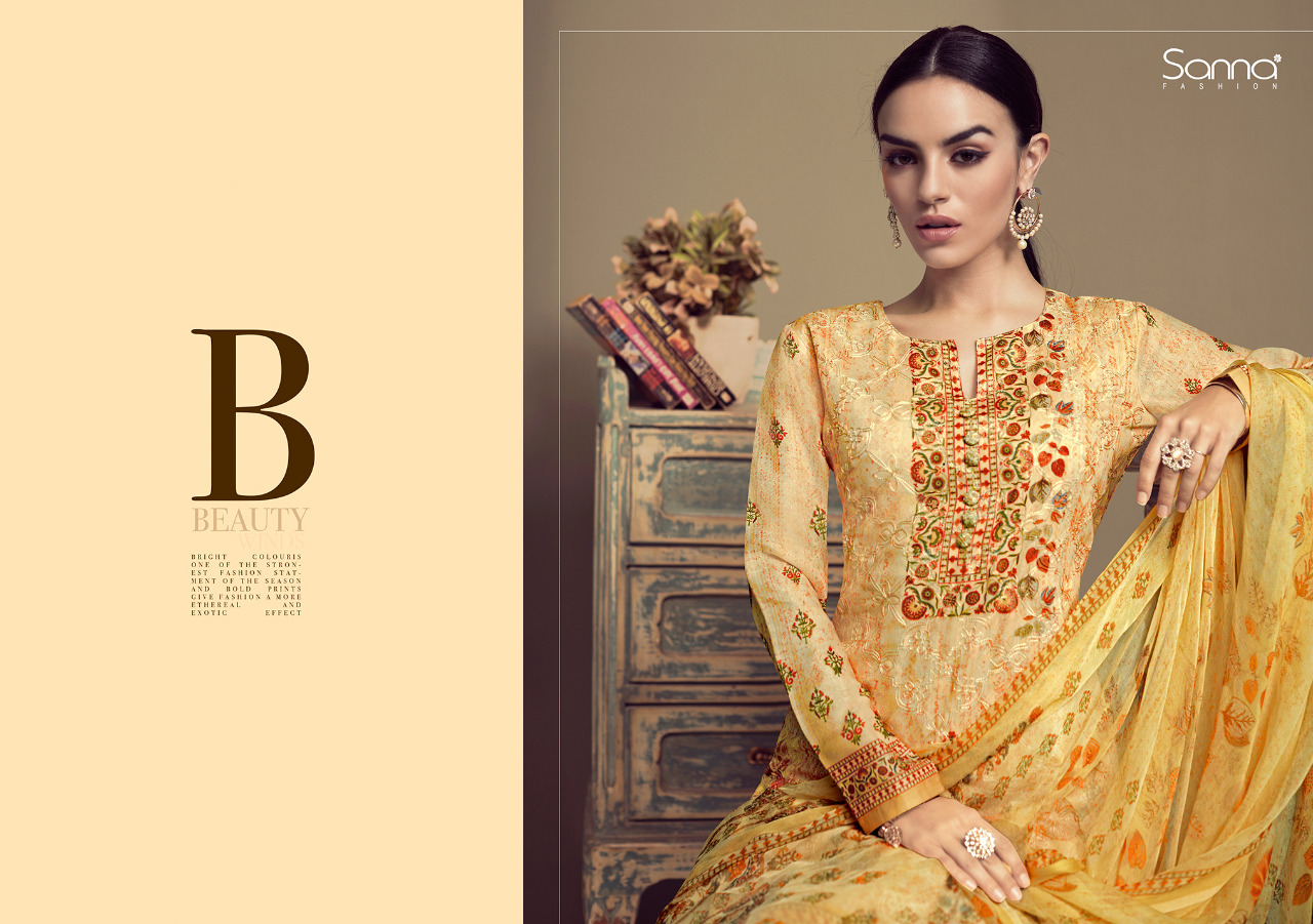 Sanna fashion presents ALIZA beautiful semi casual wear salwar kameez collection