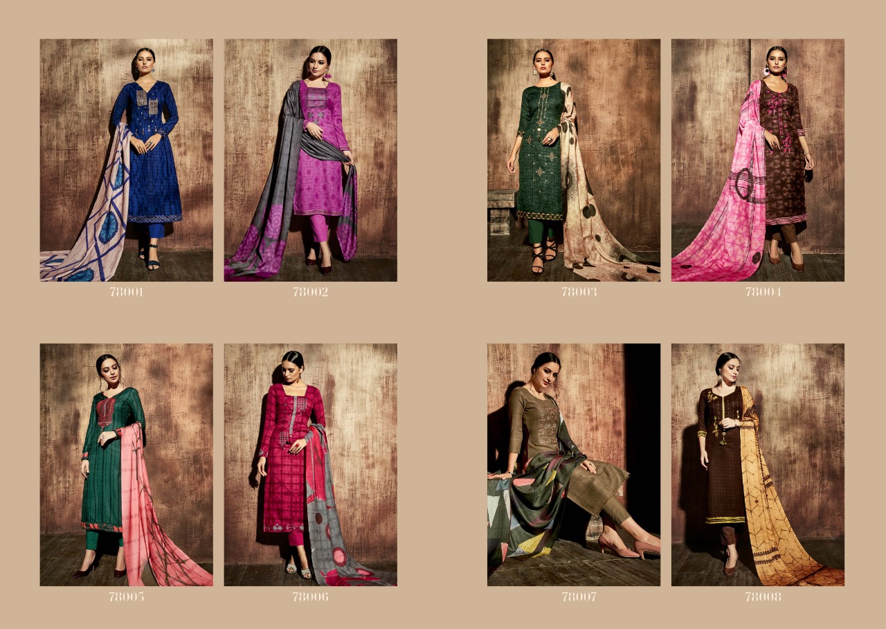 Sargam prints matrix Pashmina Salwar Kameez Collection suppliers