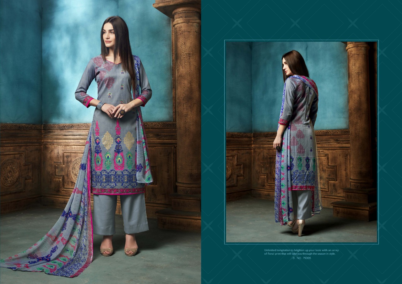 Sargam prints nairra Pashmina designer dress material collection