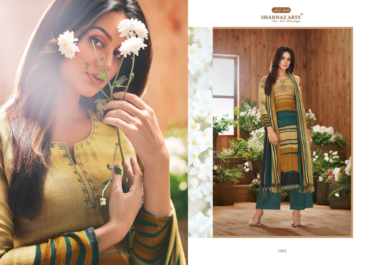 Shahnaz arts presents inspire simple casual wear salwar kameez collection