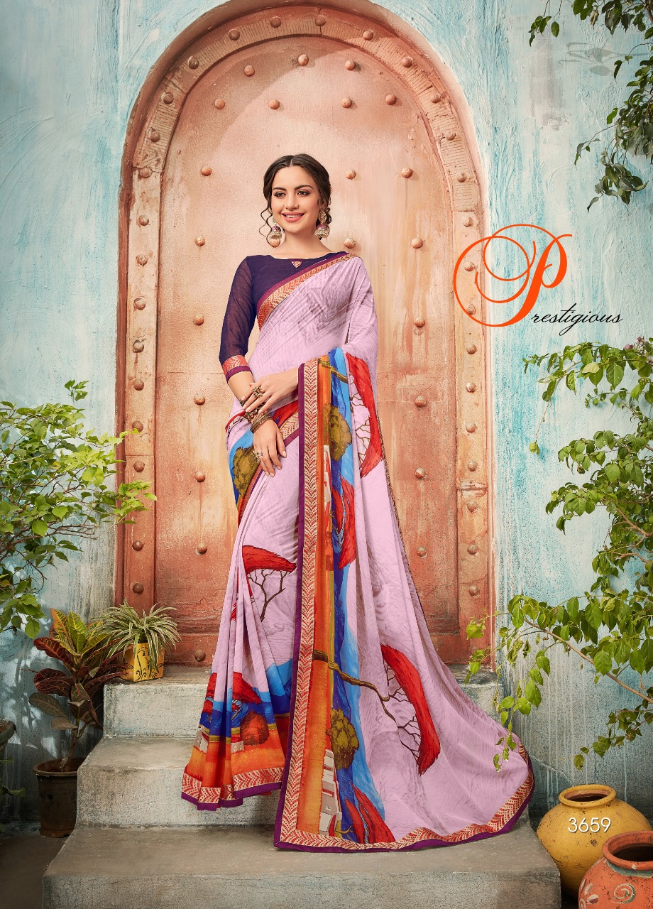 Shangrila presents amyra Simple casual wear printed  sarees collection