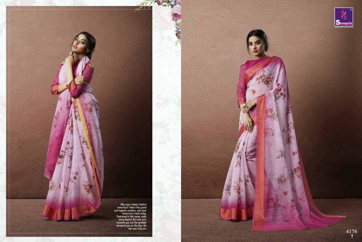Shangrila true digital beautiful casual digital printed sarees collection