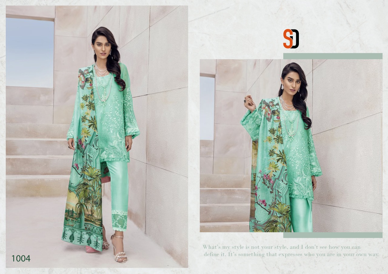Shraddha designer presenting pomposh exclusive fancy collection of salwar kameez