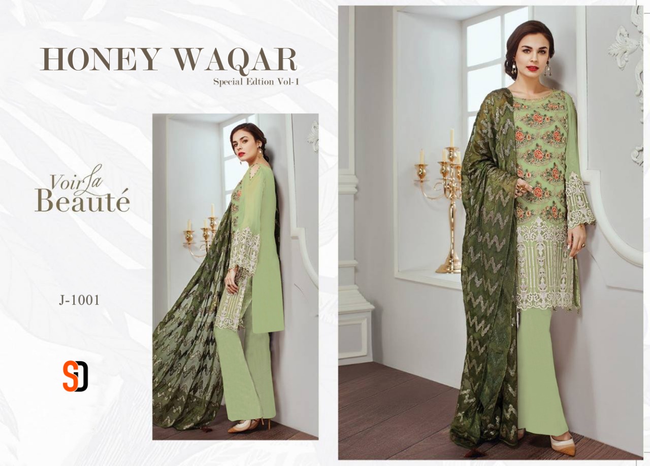 Shraddha designer Presents honey waqar special edition vol 1 beautiful collection of salwar kameez