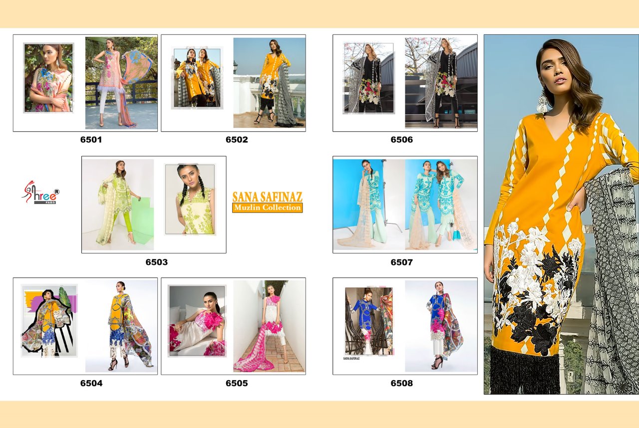 Shree fabs presents SANA SAFINAZ casual digital printed salwar kameez collection