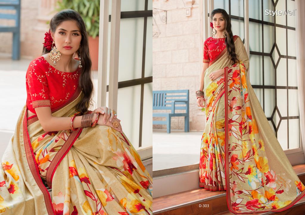 Stylewell bedazzle beautiful sarees Collection Dealer