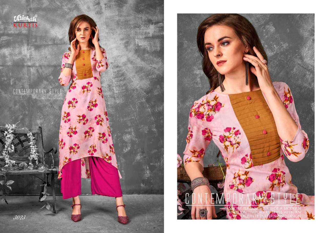 Vaishali fashion bold n stylish vol 1 casual simple look elegant kurtis concept