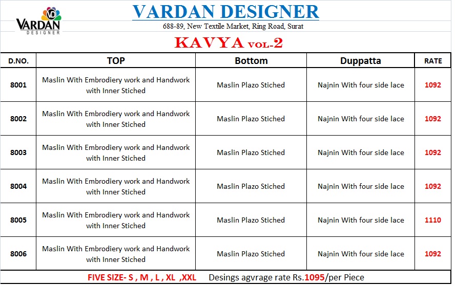 Vardan designer kavya vol 2 Simple casual elegant look kurtis collection