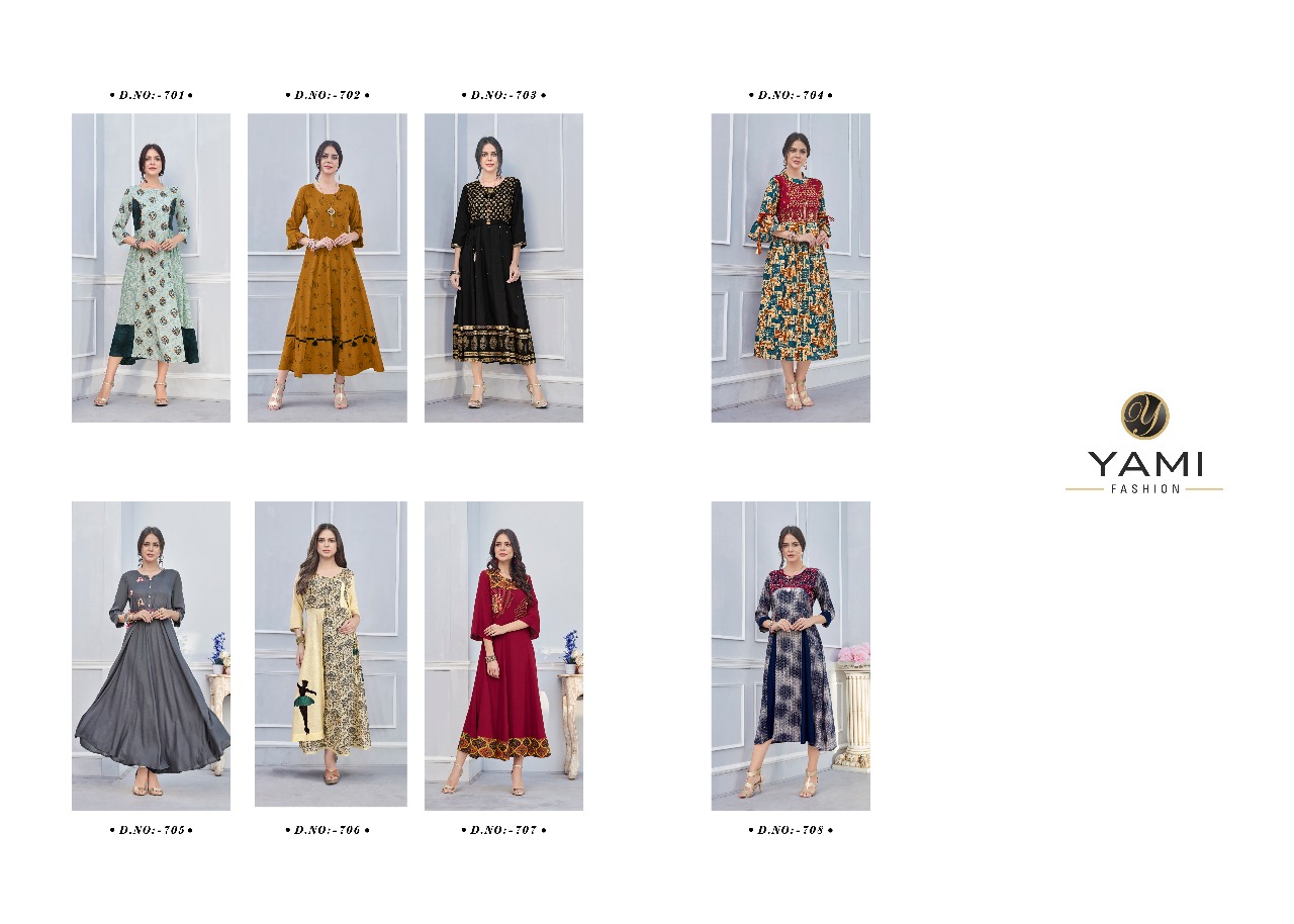 Yami fashion nyaari fancy collection of kurtis