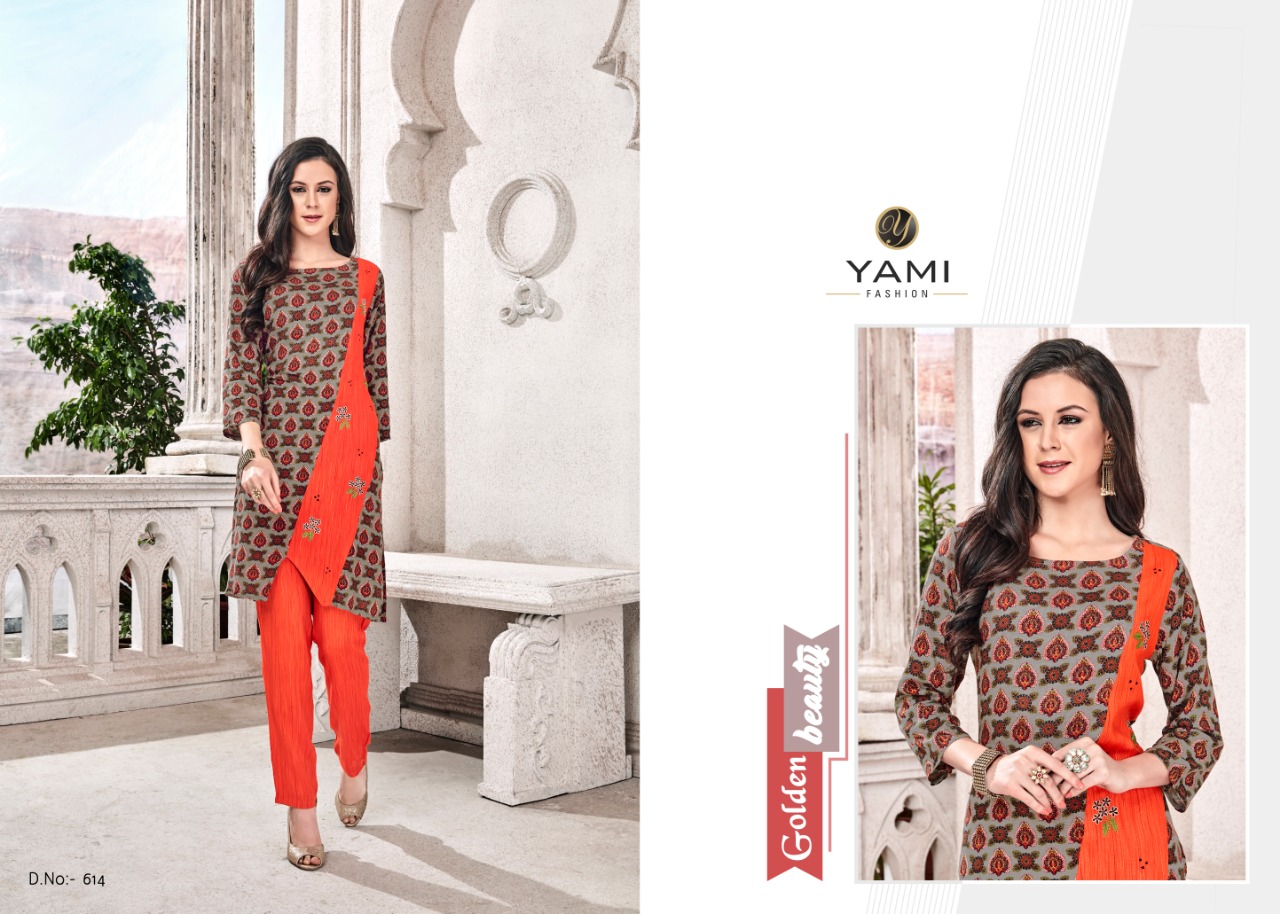 Yami fashion presents vEDIKA casual trendy look kurtis collection