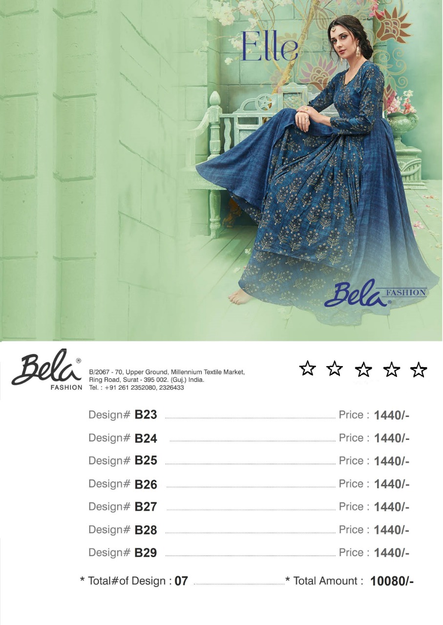 Bela fashion Launch Elle stylish designer Kurtis concept