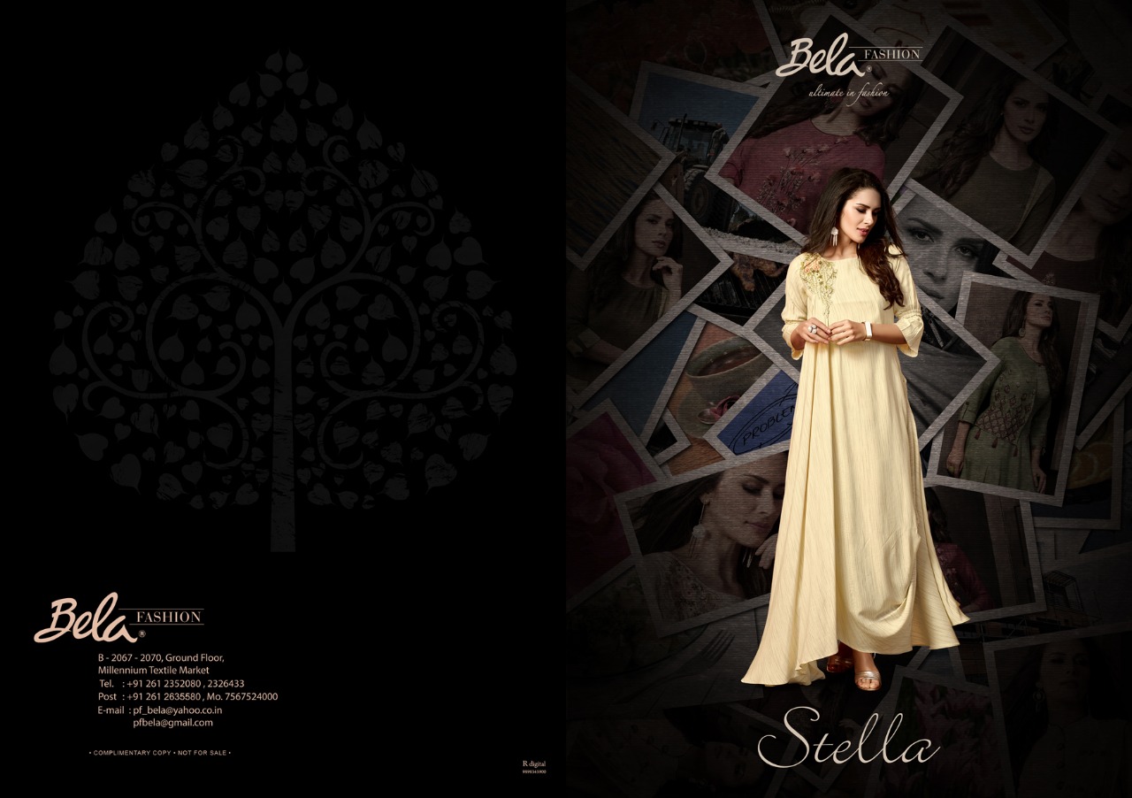 Bela fashion launch stella stylish party wear kurtis concept
