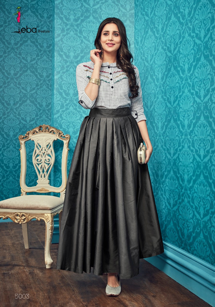 Eba lifestyle western vol 2 casual stylish skirt with top concept