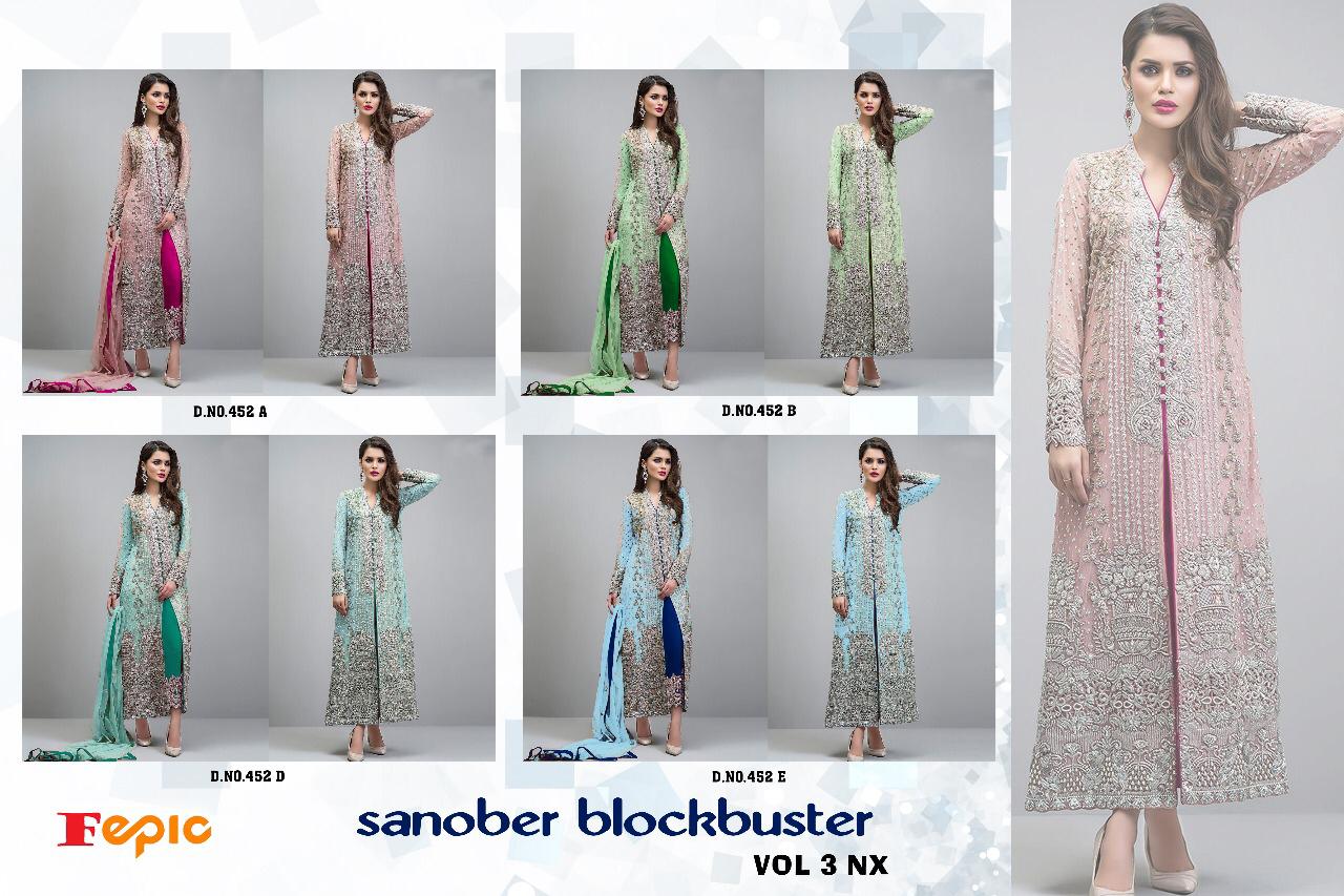 FEPIC launch sanober blockbuster 2 nX Beautiful heavy party wear salwar kameez collection